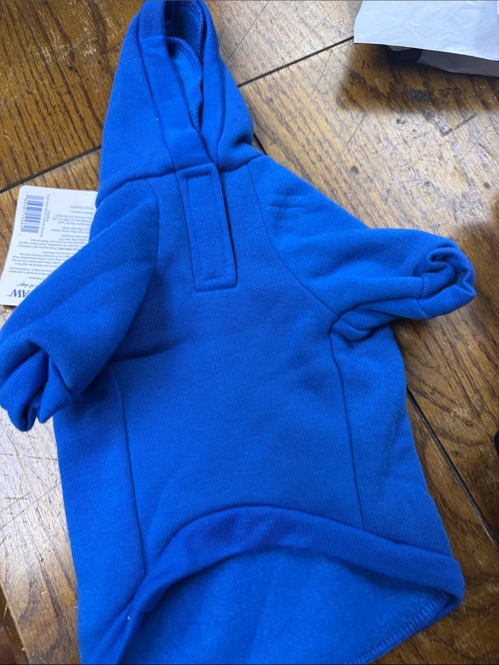 Top Paw Bright Blue Kids' Hoodie with Paw Detail